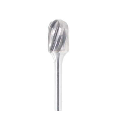 C Şekilli Alüminyum Kesim Karbür Freze 12mm*25mm, 6mm Sap Çaplı. Küresel Uçlu Silindirik Karbür Frezeler
