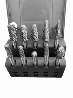 İyi bir fiyat. 10pcs Tungsten Karbid Burr Set Double Cut 1/4 ′′Shank Standart Double Cut Karbid Rotary Burr çevrimiçi