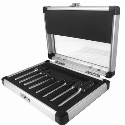 İyi bir fiyat. 8pcs Tungsten Karbid Burr Set Deburring Shaping Tungsten Carbide Burr 1 4 Şank çevrimiçi