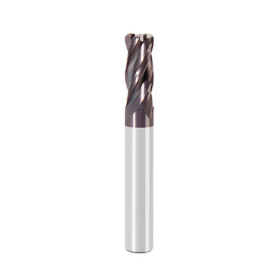 İyi bir fiyat. 8mm HRC60 4 Flütler Yarıçapı Metal AITiN kaplamalı için Son Mill Cutter çevrimiçi