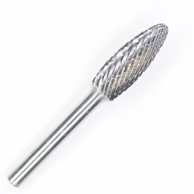 SH-5 Flame Shape Tungsten Carbide Rotary File With 1/4''' Shack For Die Grinder Drill Bit