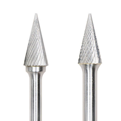 M Tipi 6mm*13mm Tungsten Karbid Burr Konus 6mm Çubuklu Keskin Son Tipi