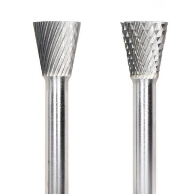 İyi bir fiyat. Tek kesim Tipi N Dönüştürülmüş Konik Karbid Burr 6mm Çubuk Çapı 19mm Baş Çapı İşleme Yüzeyi Profili İş Parçasının çevrimiçi