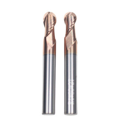 İyi bir fiyat. 8mm Dia R4*8*16*8*60 2Flutes TiAISiN Karbür Top Burun Son Mill Karbon Çelik Alaşımlı Çelik dökme demir için çevrimiçi