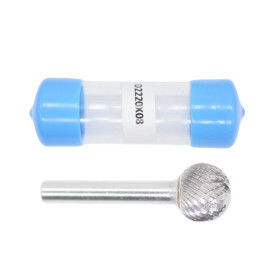 İyi bir fiyat. 8mm Şank D-Ball Şekli 22mm Kesik Dia Karbid Burrs Çift Kesik Karbid Döner Burr çevrimiçi