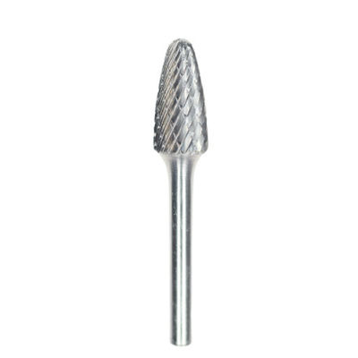 Kalite Ağaç Şekilli SF-5 1/2" Çaplı Tungsten Karbür Döner Çapak, 1/4" Şaft Çapında 1" Şaft Uzunluklu Fabrika
